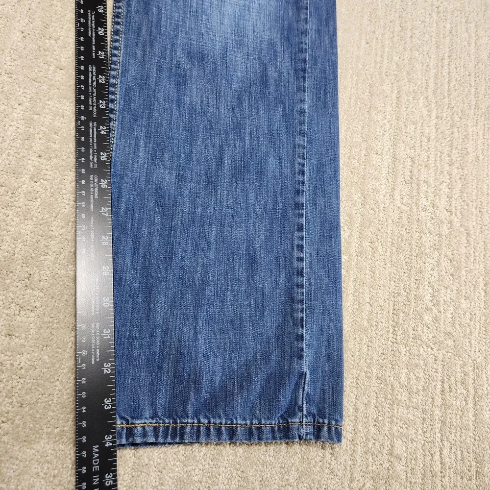 Levis 559‎ Jeans Mens 36x34 *READ Relaxed Straight Leg Whiskers Marble Denim Y2K